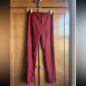 Zara Red and Black Plaid Pants